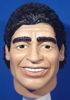 Mascara Diego Maradona Futbol Latex Disfraz Cosplay