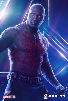 Poster Drax Avengers Infinity War Vengadores