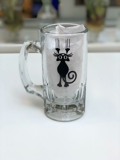 Chop Vaso Cervecero Gato Araña