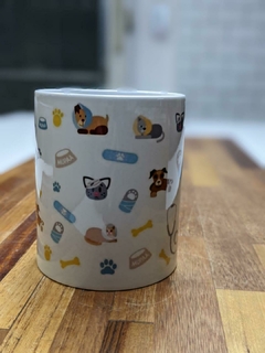 Taza Gato Perro Veterinario Ceramica Cafe Te Animales