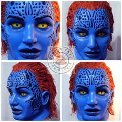 Mascara Mystique X Men Comic Latex Disfraz Cosplay - Mordortoys Store