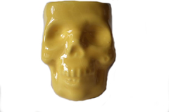 Mate Craneo Taza Calavera Pocillo Maceta Cafe Ceramica