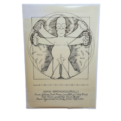 Poster Homero Da Vinci Los Simpson Lamina Gigante 98x66 cm