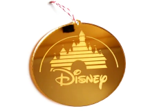 Adornos navidad set Disney Esferas en acrilico espejado dorado - tienda online