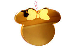 Adornos navidad set Disney Esferas en acrilico espejado dorado - Mordortoys Store
