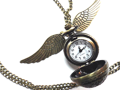 Colgante Reloj Snitch Hogwarts Harry Potter Collar Metal