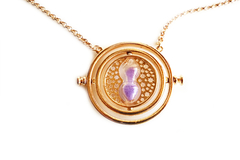 Collar Giratiempo Violeta Harry Potter Hermione Granger Grabado