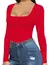 Body Feminino Manga Longa Decote Quadrado Suplex | REF: BD002 - BeeDrop | Dropshipping