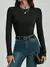Body Feminino Manga Longa Gola Careca em Suplex | REF: BD005 - BeeDrop | Dropshipping
