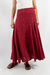 FALDA AURORA CARMÍN - comprar online