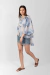 PONCHO VOILE CETA CELESTE - comprar online
