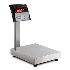 BALANÇA ELETRÔNICA RAMUZA - LINHA PADEIRO - COM BATERIA- COLUNA - CAPACIDADE 150KGX50G - PLATAFORMA INOX 40X28CM - CODIGO.2285