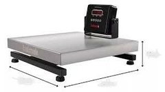 BALANÇA BALMAK DIGITAL DE BANCADA - BIVOLT - LINHA STANDARD- CAPACIDADE 500KG/100GRAMAS- PLATAFORMA EM AÇO INOXIDÁVEL 80X80CM- COM BATERIA DE 25H RECARREGÁVEL - SEM SAÍDA RS-232C - INDICADOR REMOTO LED - COD. PA2434