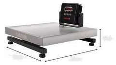 BALANÇA BALMAK DIGITAL DE BANCADA - BIVOLT - LINHA STANDARD- CAPACIDADE 500KG/100GRAMAS- PLATAFORMA EM AÇO INOXIDÁVEL 80X80CM- COM BATERIA DE 25H RECARREGÁVEL - SEM SAÍDA RS-232C - INDICADOR REMOTO LED - COD. PA2434
