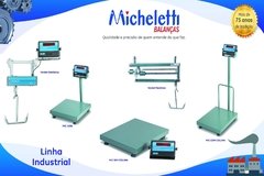 BALANÇA MICHELETTI ELETRONICA DIGITAL LIGHT- BIVOLT - SEM RS232 - CAPACIDADE 200KG/50G - PRATO AÇO CARBONO 60X80CM - SEM COLUNA - COM INDICADOR REMOTO- COD.120.103.420 - comprar online