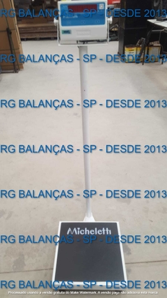 BALANÇA MICHELETTI ELETRONICA PARA FARMACIA - BRANCA - LIGHT - BIVOLT - CAPACIDADE 200KG/50G - PLATAFORMA EMBORRACHADA 40X40CM - BIVOLT. COD. 120.106.019