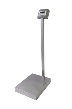 BALANÇA WELMY ELETRONICA CAPACID. 300KG/50G - PLATAFORMA AÇO INOX 40X50CM - COM COLUNA - COM BATERIA - VISOR LED - COD.64363 - comprar online