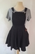 Jardinero Jumper negro con falda plato