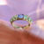 Anillo baguette central - comprar online