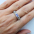 Anillo baguette central - tienda online