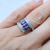 Imagen de Anillo baguettes y cubics