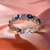 Anillo ojito turco, azules y blancos - comprar online