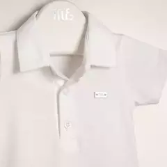 Body de jersey de algodón con cuello polo Lucas - comprar online