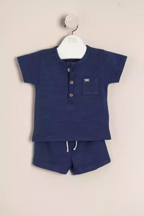 Conjunto de algodón flame Thiago Azul
