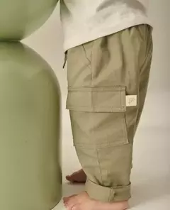 Pantalon cargo gabardina - comprar online