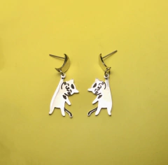 Aros Gatito colgado de la luna - comprar online