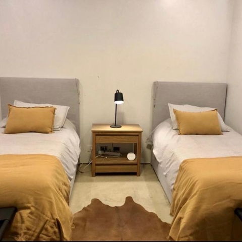 Funda de edredón de tusor rayado + FUNDA DE ALMOHADON