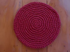 Sousplat de Crochet Bordô