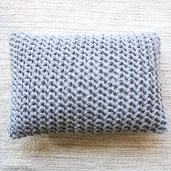 Almofada Cinza de Cama Gênova 50x70 - comprar online