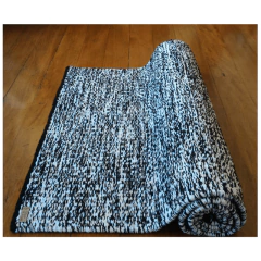 Passadeira Algodão Preto e Branco 0,72 x 1,55 - comprar online