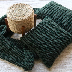 Imagem do Puff de Palha Com Pé de Madeira P