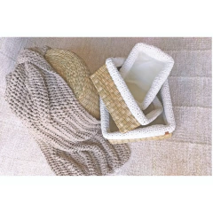 Manta Bege de Sofá e Cama Gênova - loja online