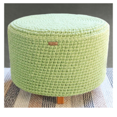 Puff Verde Claro de Sala e Quarto