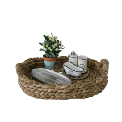 Bandeja de Palha Oval - loja online