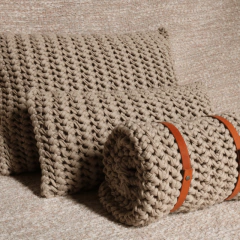 Manta Bege de Sofá e Cama Gênova - comprar online