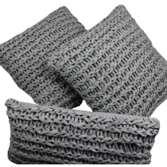 Almofadas Cinza de Sala e Quarto (3 Peças) - comprar online