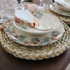 Sousplat Redondo de Palha - Oficina da Roça