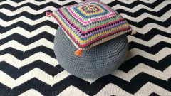 Tapete Sala e Quarto Chevron Preto