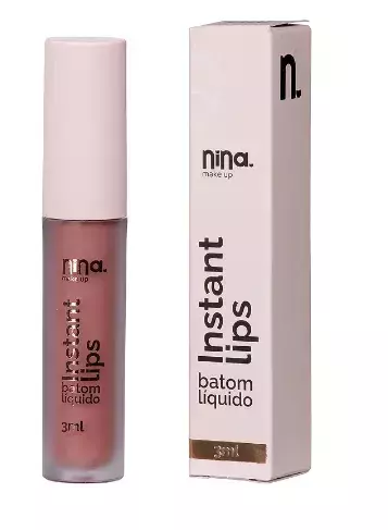 BATOM LÍQUIDO INSTANT LIPS - Nina makeup