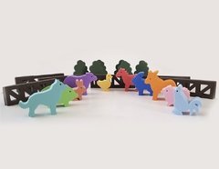 animales de la granja de goma eva