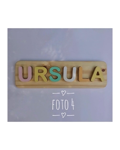 Tabla con Nombre Encastrable