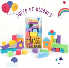 BLOQUES DE GOMA EVA PARA IMAGINAR & CONSTRUIR -