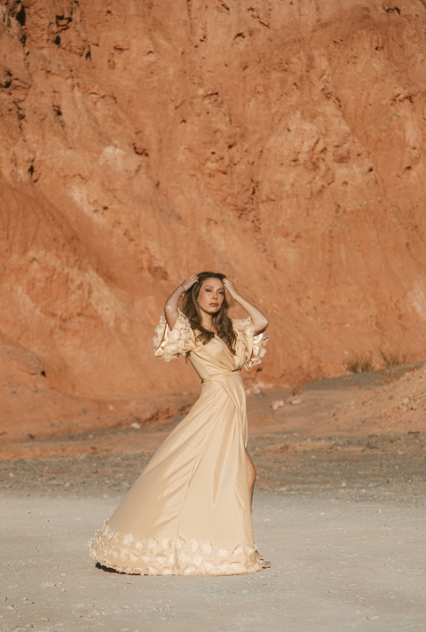 Vestido Inti Dorado - comprar online