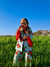 Blazer Magnolia Roses Turquesa - tienda online