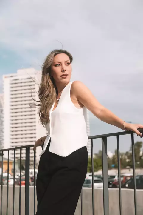 Chaleco Velvet Natural