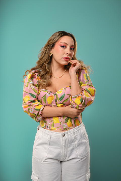 Bustier Lima Limón con mangas